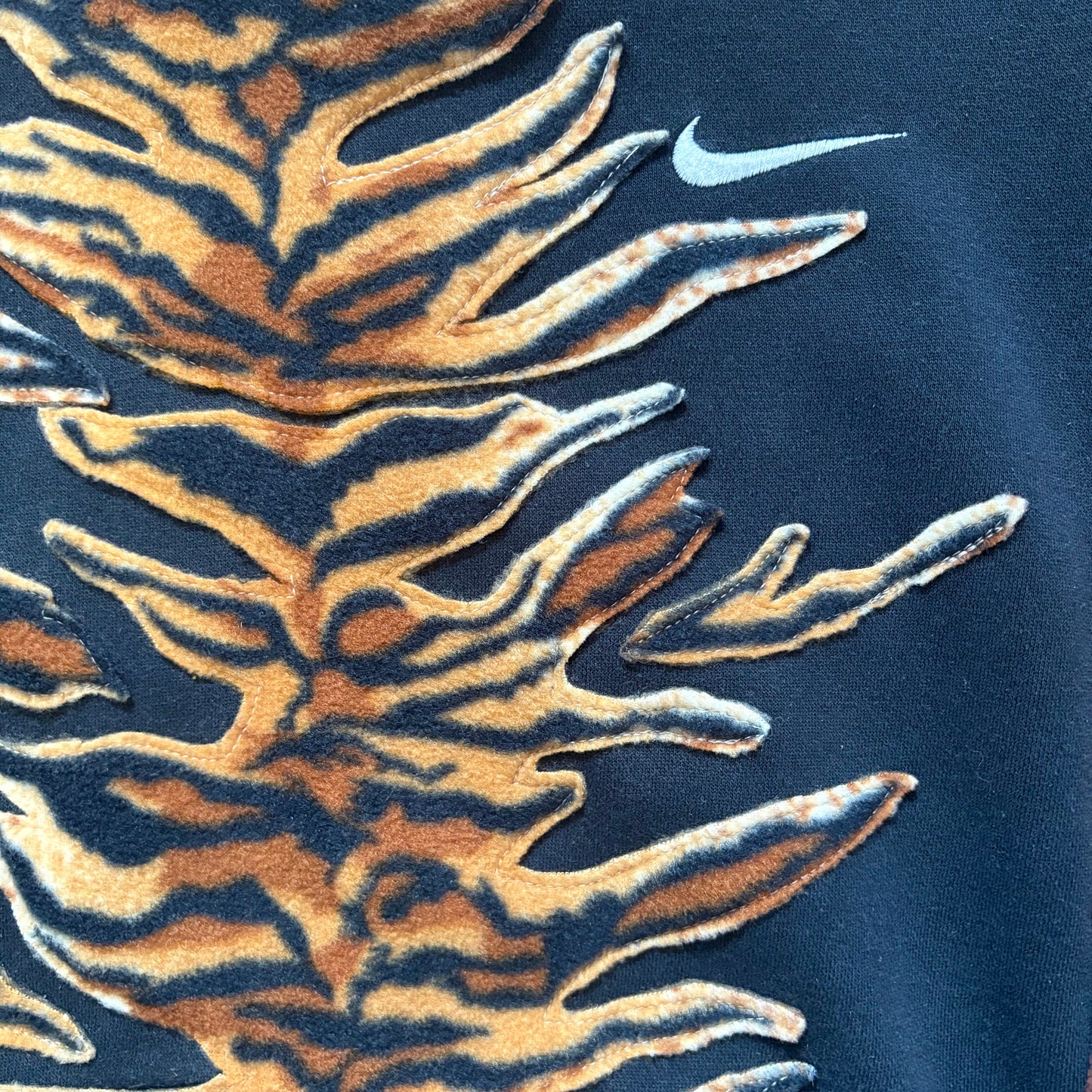 Nike tiger stripe fleece sweatshirt